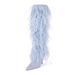 Women's Pointed Toe Stiletto Over The Knee Boots With Ostrich Feather Trim - Elegant High Heel Thigh High Boots For Women_vogvips.com