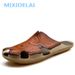 MIXIDELAI New Quality Leather Non-Slip Beach Sandals Comfortable Summer Shoes Slippers Classics Men Flip Flops_vogvips.com