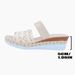 Women's plus Size Hollowed out Wedge Sandals Summer New Style Fabric Color Block Outdoor Wear_vogvips.com