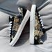 Trendy Niche Versatile Canvas Low-top Men's And Women's Fashionable Trendy Sneakers, Black Casual Sho, Embroidered_vogvips.com