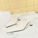 2A02 Style Minimalist Women's Shoes, Wine Glasses, High Heels, Shallow Mouth, Small Square Head, Hollowed Out Strap, And_vogvips.com