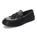 Euro Step Slip-On Lazy Genuine Loafers Men's Business Casual Summer Leather Shoes Men_vogvips.com