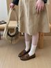 Old Money Flat Low-Heel Loafers For Women, 2026 Autumn New British Style Belt Buckle Small Leather Shoes, Vintage_vogvips.com