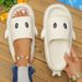 Summer Home Shark Slides For Women Eva Indoor Bathroom Comfort Cloud Slippers Woman Anti Slip Beach Flip Flops Soft_vogvips.com