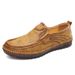 Suitable For All Seasons Spring Breathable New Casual Soft Sole Leather Shoes Men's Slip-On_vogvips.com