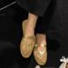 Mesh Ballet Flats For Women Summer With Embellished Patent Leather Trim Comfortable Breathable Fashionable Casual Shoes_vogvips.com