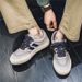 Men's Canvas Sneakers Soft Sole Low Top Casual Fall Japanese Style Breathable Board Shoes For Student Daily Wear_vogvips.com