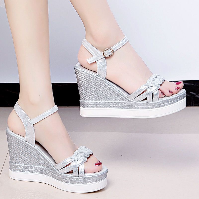 Wedge 2023 Summer Roman Sandals Fairy Style New Fashion High Heel Thick Sole Comfortable Height Increasing Lightweight_vogvips.com