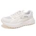 Summer Women's Breathable Mesh Sneakers, Korean Style Versatile Thick-Soled Casual Soft-Soled Mesh Dad Shoes_vogvips.com