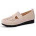 Women's Casual Breathable Flyknit Shoes Summer Style Lightweight Soft Sole Comfortable Versatile Single Shoes_vogvips.com