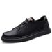 Low-top European Station Men's Shoes Cow Two-layer Leather Shoes British Casual Sports Shoes_vogvips.com