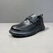 Men's Leather Men's Spring Breathable Business Formal Wear, British Style Le Fu Dou Shoes, One Foot Black Casual Shoes_vogvips.com