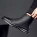 Martin Boots Men's Black Men's Boots Genuine Leather Shoes High-top Men's Shoes Korean Version Leather Boots Men's_vogvips.com