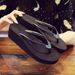 European American New Style Women's Thick-Soled Summer Fashion Flip-Flops, Trendy High-Heeled Slippers, Non-Slip Thong_vogvips.com