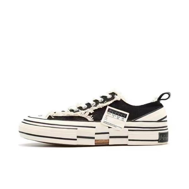 Wu Jianhao Style Beggar Canvas Half Men's Women's Shoes Frayed Edge Trendy Thick Sole Height Increasing Casual Snea_vogvips.com