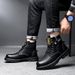 European Warm Series Martin Fashion British Style Versatile Casual Korean Version Shoes Trendy Winter New Workwear Genuine Leather Mid-top_vogvips.com