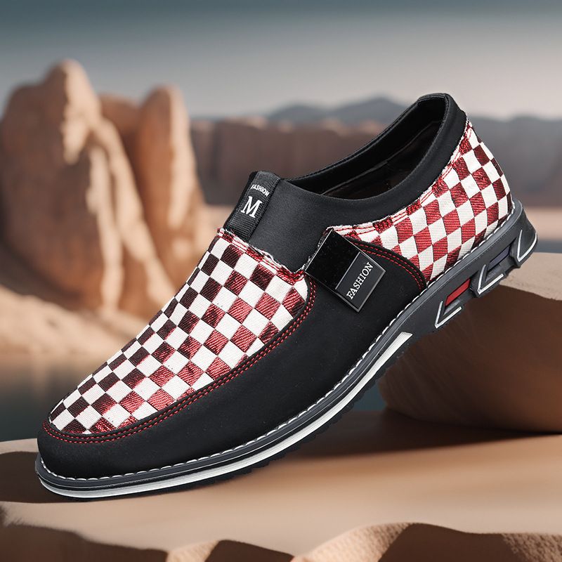 Plus Size New British Style Business Casual Leather Shoes Men's Slip-On Loafers Xiyin_vogvips.com