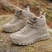 Autumn And Winter Plus-Size Men's Boots, Outdoor Casual Sports Work Shoes, Comfortable Thick-Soled, Trendy And Versatile_vogvips.com
