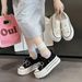 IG Laixini Genuine Leather Thick-Soled 2025 Spring New Student Sneaker Caual Veratile Trendy Single Korean White_vogvips.com