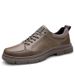 Thickness Men's Shoes Martin Small Leather Shoes Tooling Shoes Low-top Four Casual Shoes Men_vogvips.com