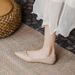 Women's Work 2026 New Model, Pointed Toe, Sole, Soft Leather, Shallow Mouth, Flat, Suitable For Interviews And Banking,_vogvips.com