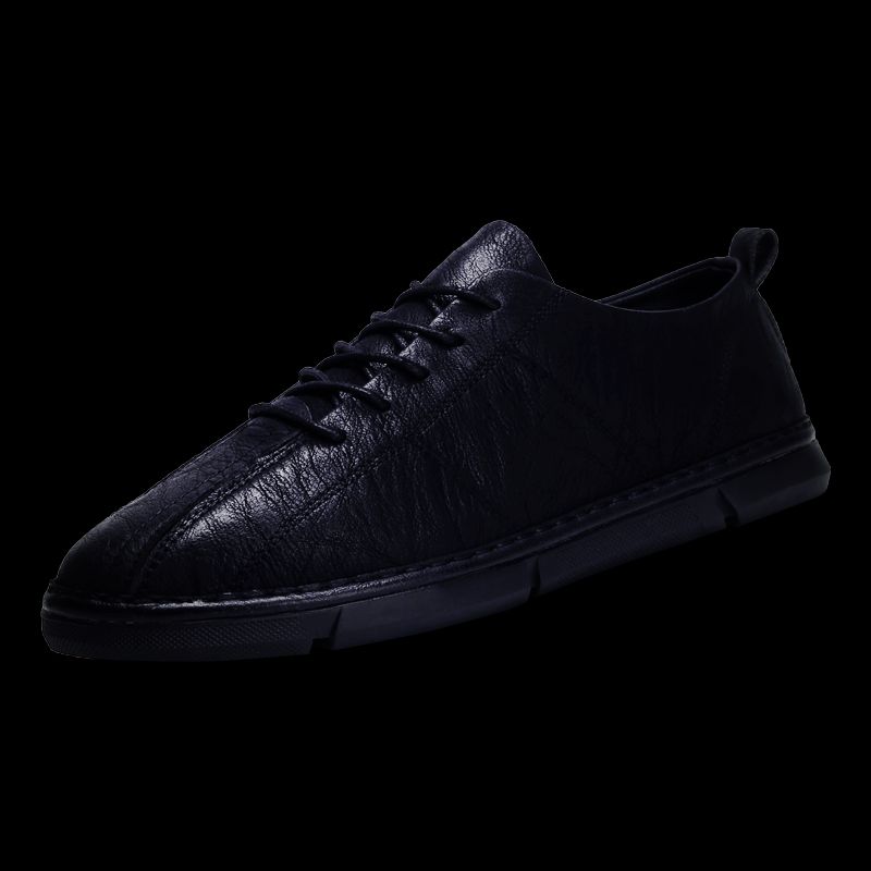 New Leather Spring Men's Shoes High-top Men's Heightening Tooling Martin Boots_vogvips.com