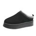 Warm Snow Boots High Heel Women 2024 Autumn Winter New Fashion One-piece Round Toe Thick Sole Fleece-lined_vogvips.com