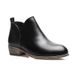 Solid color back hollowed out British small short boots female pointed head thick heel fashion boots_vogvips.com