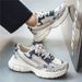 Spring New Breathable Mesh Sports Trendy Versatile Thick Sole Casual Running Dad Shoes Men's_vogvips.com