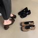 French Style Thick Heeled Mary Jane High-heeled Shoes For Women In The Spring Of 2025, With A Fashionable Stylish Square_vogvips.com