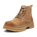 Martin Boots Men's Retro Tooling Boots Locomotive Short Boots Thick-soled Heightening Rhubarb Boots_vogvips.com