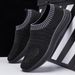 New Spring/Summer Men's Mesh Shoes Breathable Flyknit Casual Trendy Versatile Running Shoes Wholesale_vogvips.com