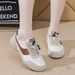 2025 Spring New Women's Versatile Breathable White Sneakers Lightweight Casual Sports Running Shoes B698_vogvips.com