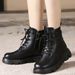 Sheepskin Snow For Women Winter Fleece Sole Martin Short Boots Warm Cotton Shoes Thickened Non-Slip_vogvips.com