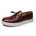 Suitable For All Seasons Summer New Plus Size 47 Fashion Tassel Sneakers Men British Casual Youth Slip-On Loafers_vogvips.com