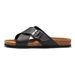 Ruizu 2025 New Slippers Cross Strap Men's Beach Shoes Casual Sandals Water Cork Student_vogvips.com