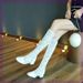New Spring Autumn Summer Mesh Single Low Heel High Tube White Beige Boots Plus Size_vogvips.com