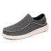 Casual shoes men's flat covered canvas shoes super light plus size slip-on shoes_vogvips.com