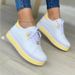 Large Summer New Casual Women's Thick Sole Round Head Embroidered Leather Top Single Shoes_vogvips.com