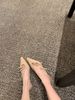 MTX 2026 New Miu* Nude Color Closed-Toe Shoes For Women, Thin Heel Pointed Toe Sandals, French Style Elegant One-Strap_vogvips.com