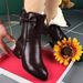 ShoeVault Genuine For Women, New Autumn And Winter Soft Leather Short Tube Mid-Calf Martin , Versatile Mid-Heel Fleece-Lined_vogvips.com