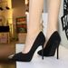 3266-2 European And American Style Waterproof Platform High-heeled With Metal Pointed Toe, Thin Shallow Cut, Ultra-high_vogvips.com