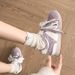 Ballet Style Lan Cabinet Agan Training Shoes 2025 New Spring And Autumn Casual Purple Sneakers To Pair With Wide-Leg_vogvips.com