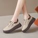 Little White Schoolgirl Trendy Versatile Thick Baseplate Casual Shoes_vogvips.com