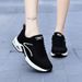 Women's Shoes Autumn Fashion All Match Comfortable Mesh Breathable Casual Sports Shoes All Match Air Cushion Heightening Shoes_vogvips.com