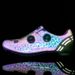 Luminous Color Changing Cycling Shoes Mountain Road Dual Purpose Bicycle Lock Shoes Professional Mountain Bike Cycling Sports Shoes_vogvips.com