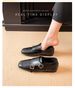 Baroque Carved Small Leather Shoes Women's Brock Loafers Single Shoes_vogvips.com