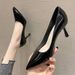 MTX 775-15B Simple Solid Color Pointed Toe Stiletto 2025 Spring New Fairy Style High Heels For Women_vogvips.com
