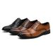 Euro Step 2025 Spring British Brogue Carved Business Formal Casual Genuine Leather Breathable Black Wedding Shoes 8041-R_vogvips.com