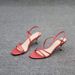 European Station 2025 Summer Women's Shoes Niche New Product One-strap Open-toe Sexy High-heeled Sandals For Women With_vogvips.com